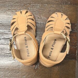 Felix & Flora Tan Kids Sandals